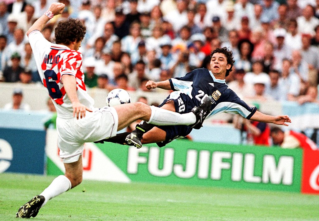 Kỳ World Cup 1998 chứng kiến sự tái ngộ giữa Croatia và Argentina