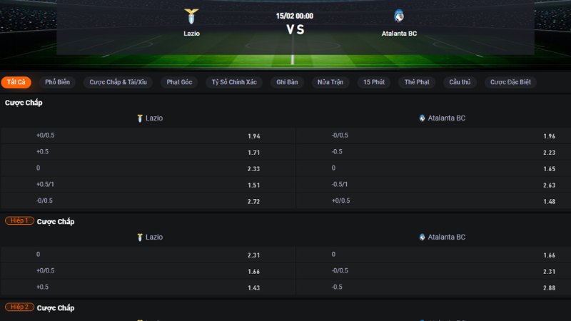 Lazio vs Atalanta